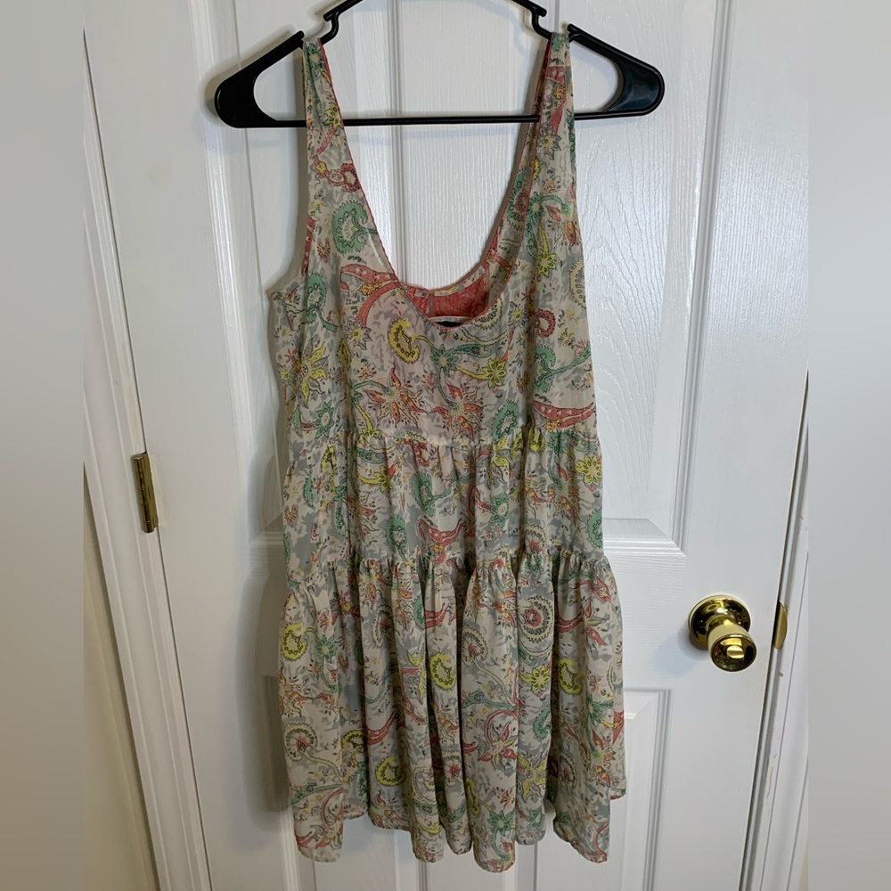 Anthropologie Fleur Wood Carina Paisley Chemise Mini Dress - Picture 6 of 7